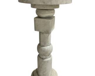1649 - Drinks On Us Table by Jamie Merida for Stylish Home Decor faux carrera marble 23" x 11"