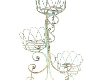 5111 - 3 Tier Metal Planter Stand 42 x 20 x 12