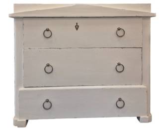 3435 - B G Industries Painted 3 Drawer Chest 36 x 45 x 18