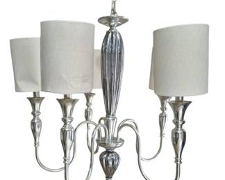 1871 - Chandelier w/ Shades 25 x 27 Some shades dented and interior cracked Consigned by wholesaler / distributor, untested, no warranties.