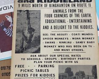 castle creek zoo farm and kiddie land poster