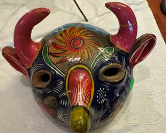 Hand painted ceramic Mask