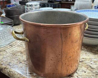 Vintage French Copper Stock Pot