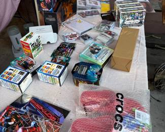 Most of the card boxes have all the packs opened, but there are a lot of good cards in the bunch