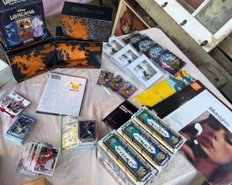 Most of the card boxes have all the packs opened, but there are a lot of good cards in the bunch