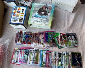 Most of the card boxes have all the packs opened, but there are a lot of good cards in the bunch