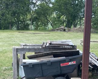 LAWN MOWER TRAILER, SAW HORSES