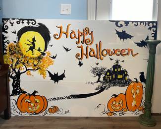 HAND PAINTED HALLOWEEN POSTER