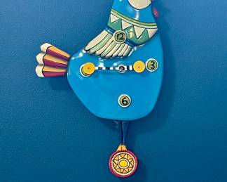 FOLK STYLE BIRD CLOCK BY ALLEN DESIGNS