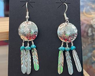 STERLING SILVER NATIVE AMERICAN TURQUOISE JEWELRY
