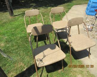 nice MCM folding chair set