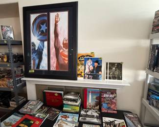 Signed artwork and books. Cash only.