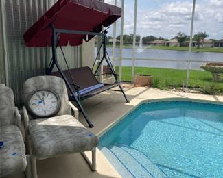 FOUR LOUNGERS but the SWING IS NOT FOR SALE