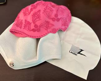 Vintage swim caps