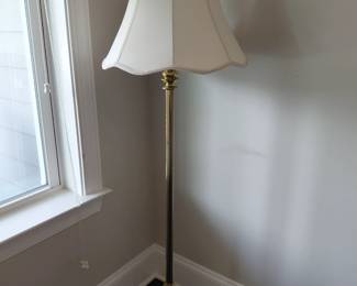 Brass floor lamp