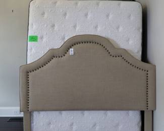 Custom made Queen headboard and frame! Perfect condition queen mattress set!
We also have a King Sleigh Bed and mattress set!