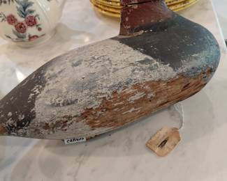 Circa 1880 CanvasBack Wooden Duck decoy!