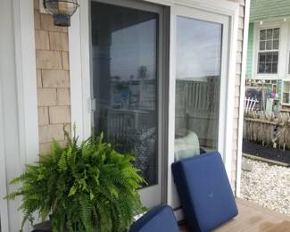Nearly new 6 ft. sliding glass door