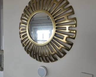 Mid-century marvelous sunburst mirror