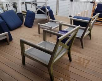 Teak conversation set
