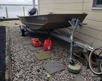 Jon boat with trailer