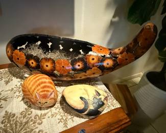 PAINTED CAT STONES SOLD