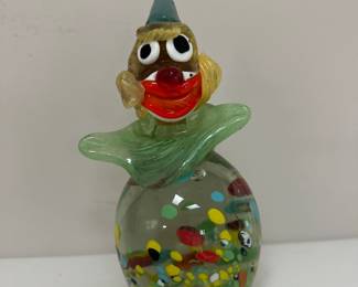 Murano clown figurine