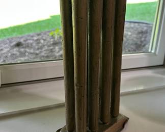 Primitive 8 10" tin tube candle mold