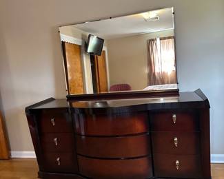 Solid Cherry Dresser with Mirror 