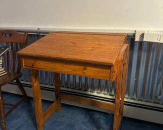 vintage school desk 