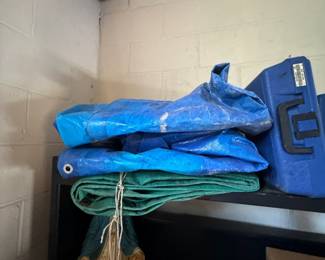 blue tarps 