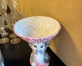 Kitty Cat Yarn Bowl Holder 