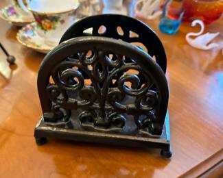 iron napkin holder 