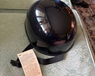 Outlaw Helmet - Glossy Black Motorcycle Half Helmet 