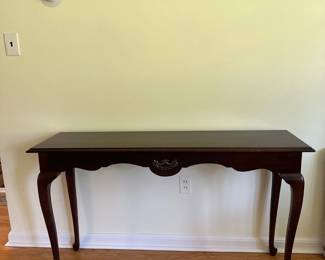 mahogany console table 