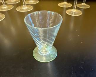 carnival glass parfait glass 