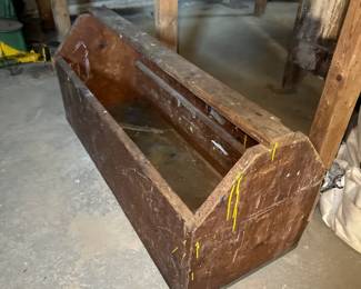 Wooden tool box