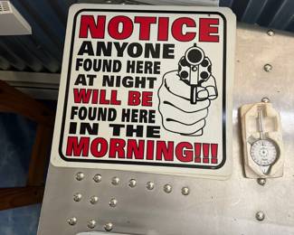 Novelty Warning Sign 