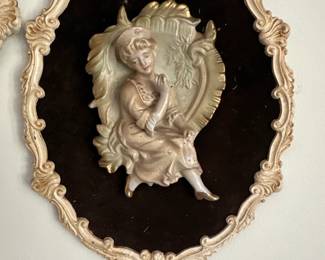 ornate cherub wall art