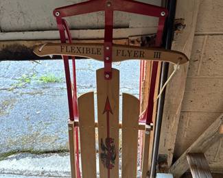 Flexible Flyer Wooden Sled
