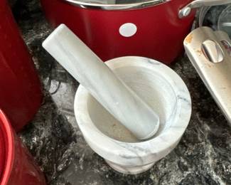 marble mortar and pestle set 