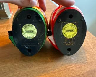 2 mini Simpson racing helmets 