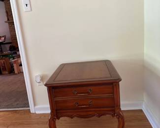 french provincial styled end table 