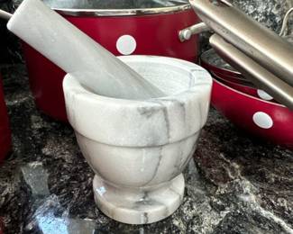 marble mortar and pestle set 
