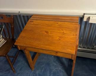 vintage school desk 