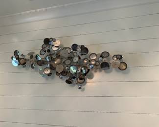 C. Jere “Rain Drops” Sculptural art , 66"W x 34"H 