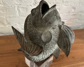 Bronzed fish decor 