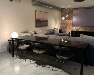 Custom laquer sofa table