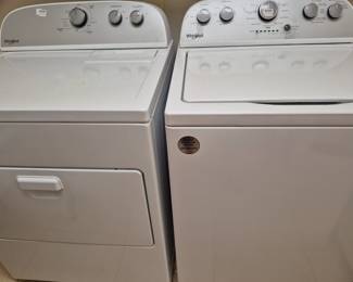 Whirlpool washer and dryer is only 3 years old and gently used.