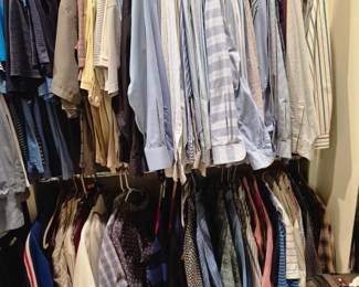 Men's clothing in sizes large and XL/